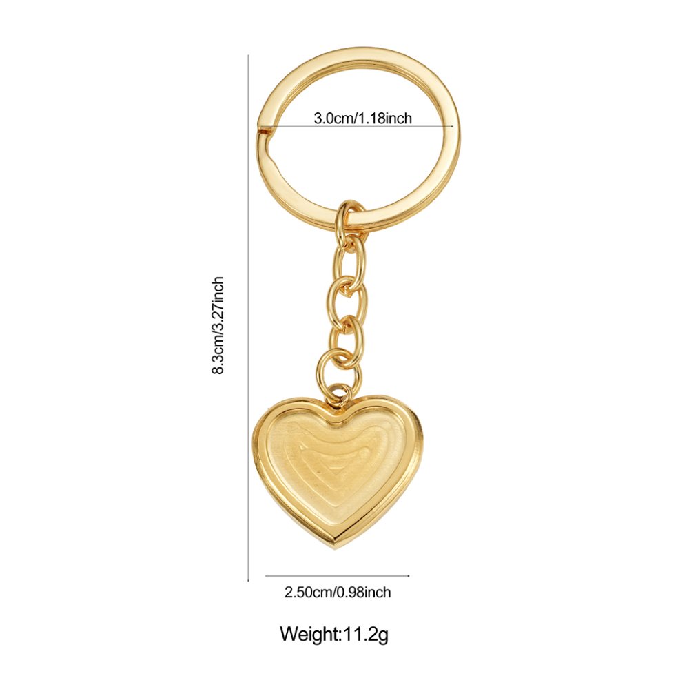 Personalized Thermochromic Heart Photo Keychain - Custom Picture Keychain for Couples, Stainless Steel Memorial Jewelry Gift for Anniversary, Birthday, Valentine's Day
