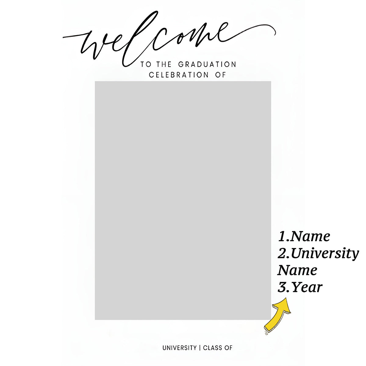 Graduation Personalized Custom Canvas Print