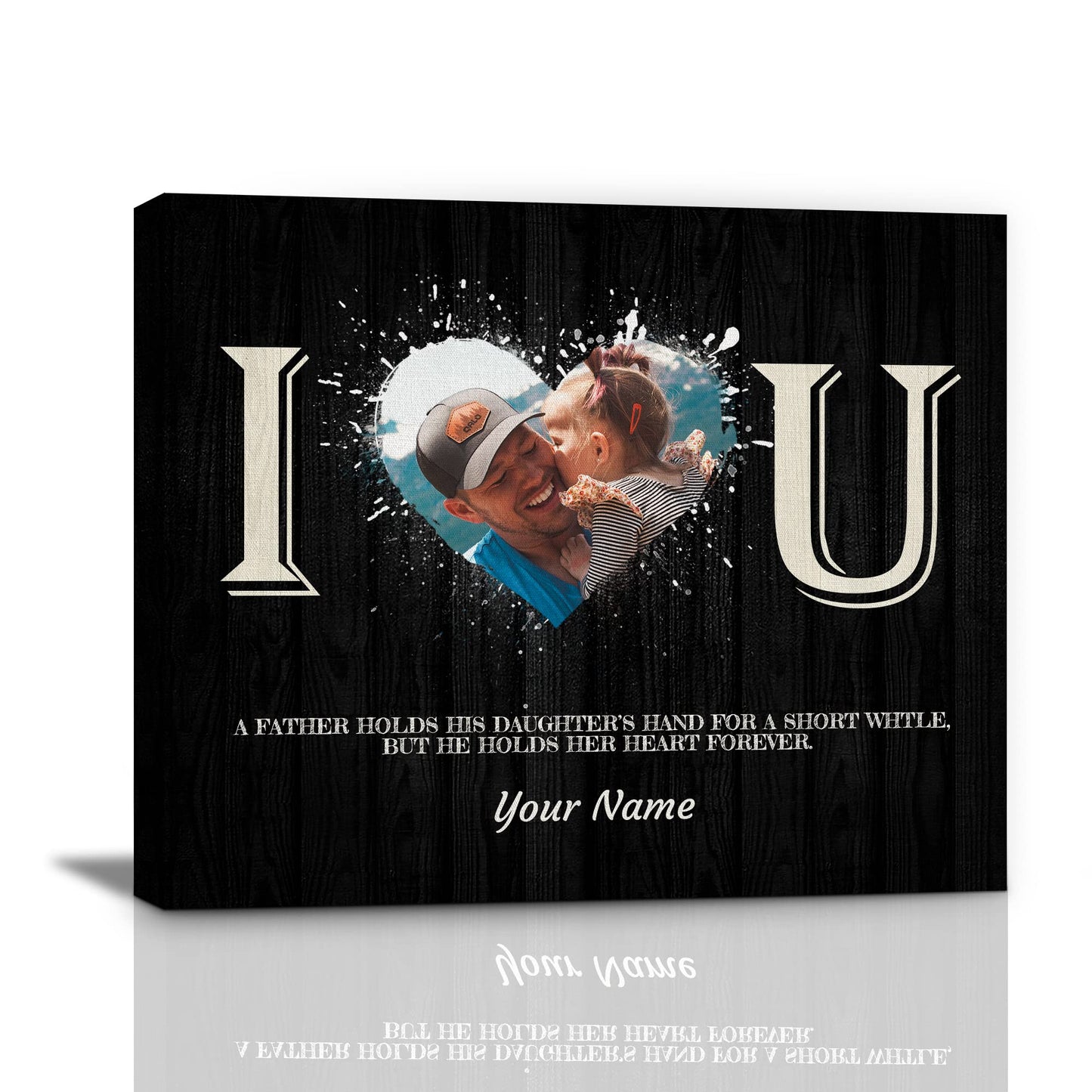 Father's Day Personalized Custom Canvas Print