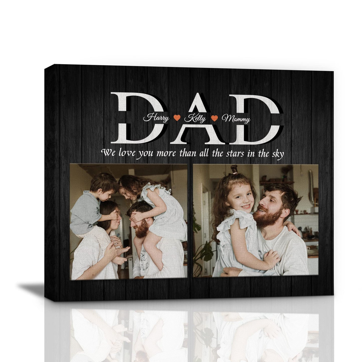 Father's Day Personalized Custom Canvas Print
