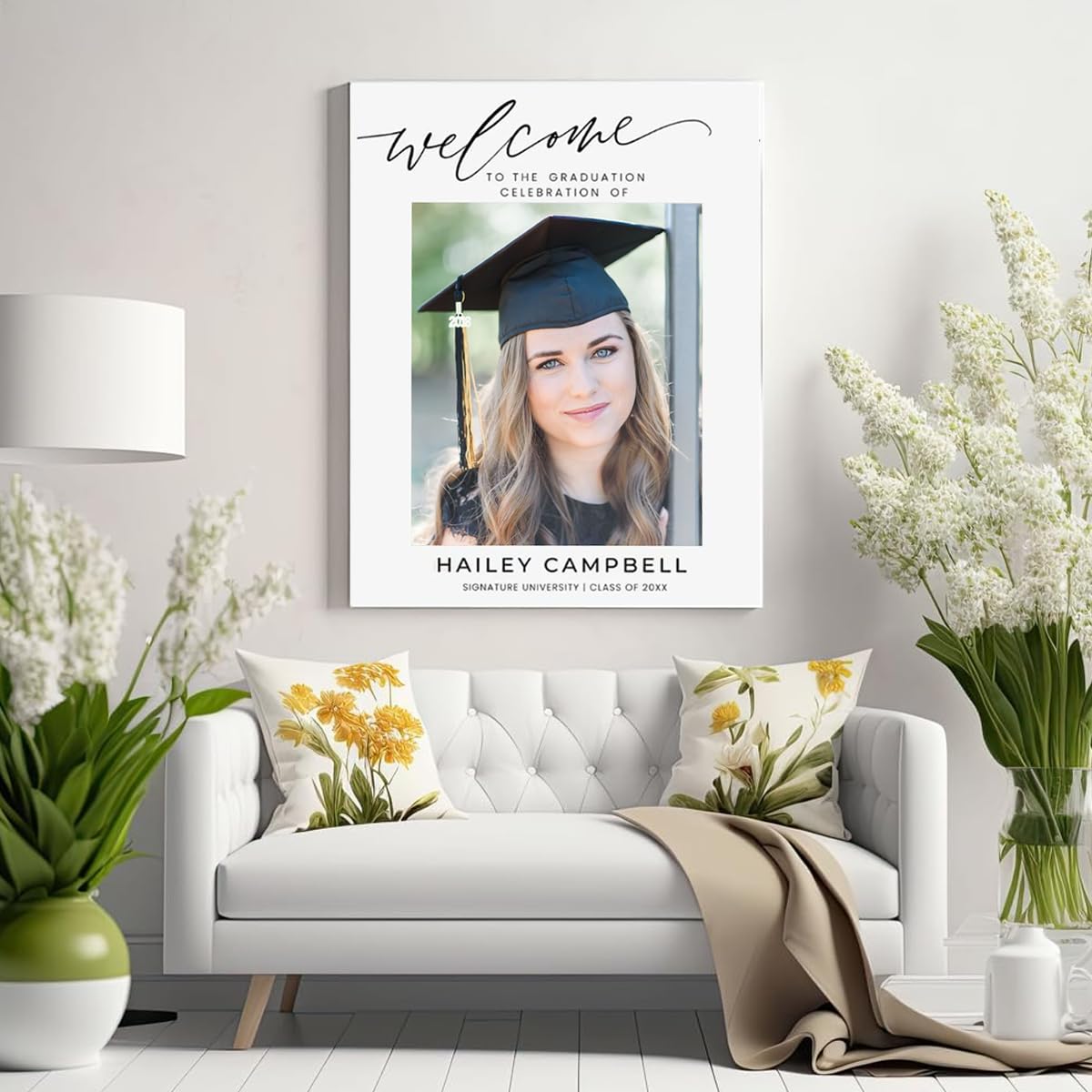 Graduation Personalized Custom Canvas Print
