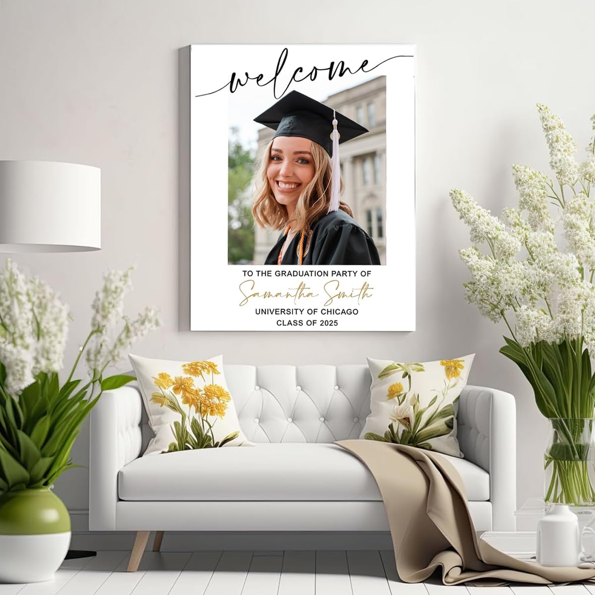 Graduation Personalized Custom Canvas Print