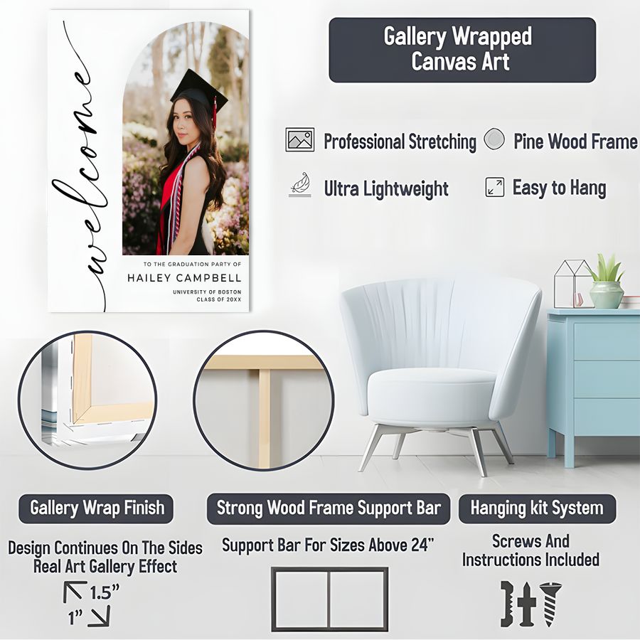 Graduation Personalized Custom Canvas Print