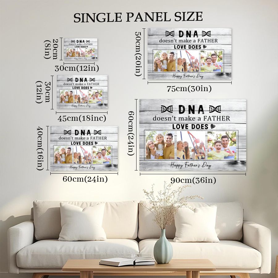 Father's Day Personalized Custom Canvas Print