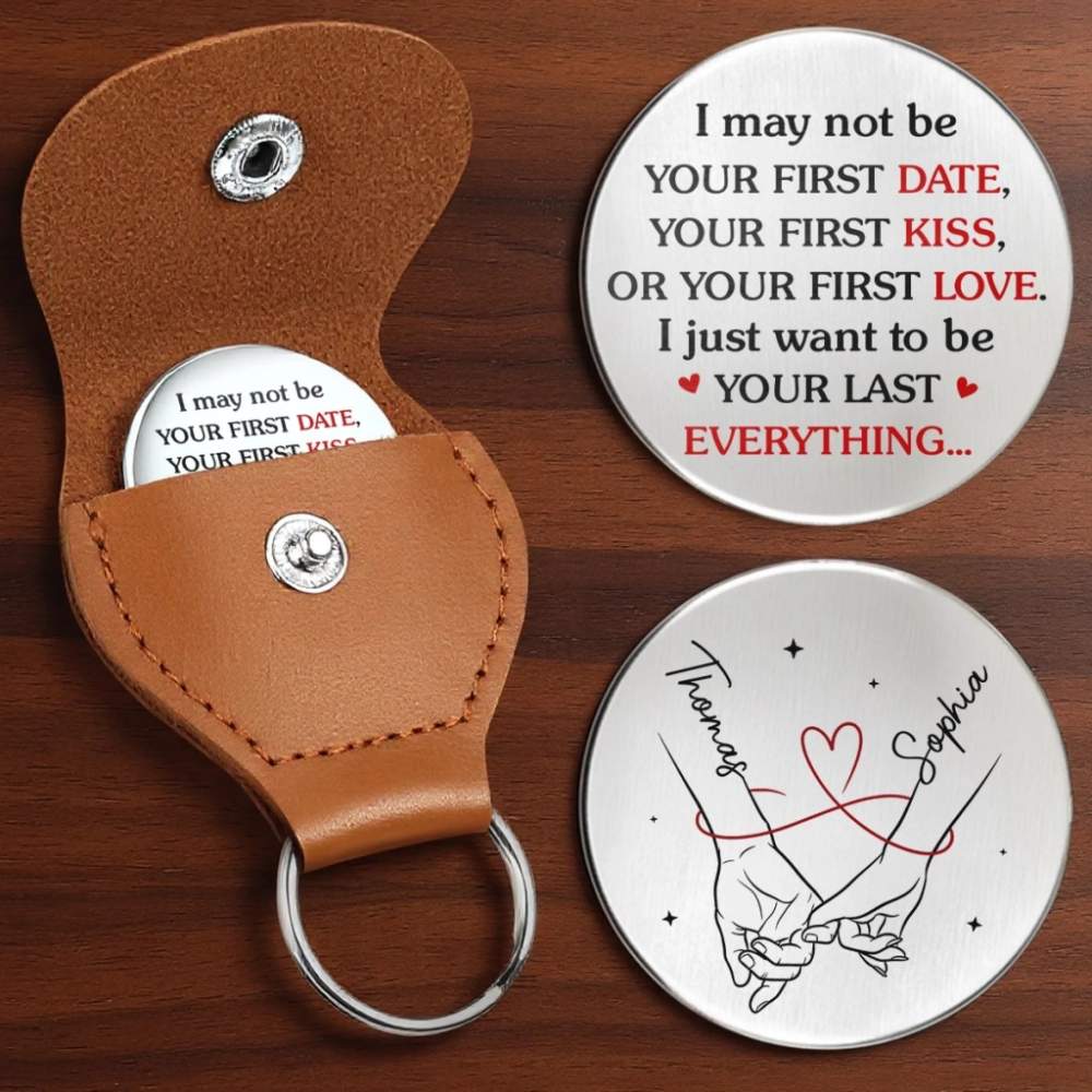Custom Pocket Hug - Personalized Anniversary Wedding Gifts For Husband And Wife, Him And Her - Let Me Hold Your Hand