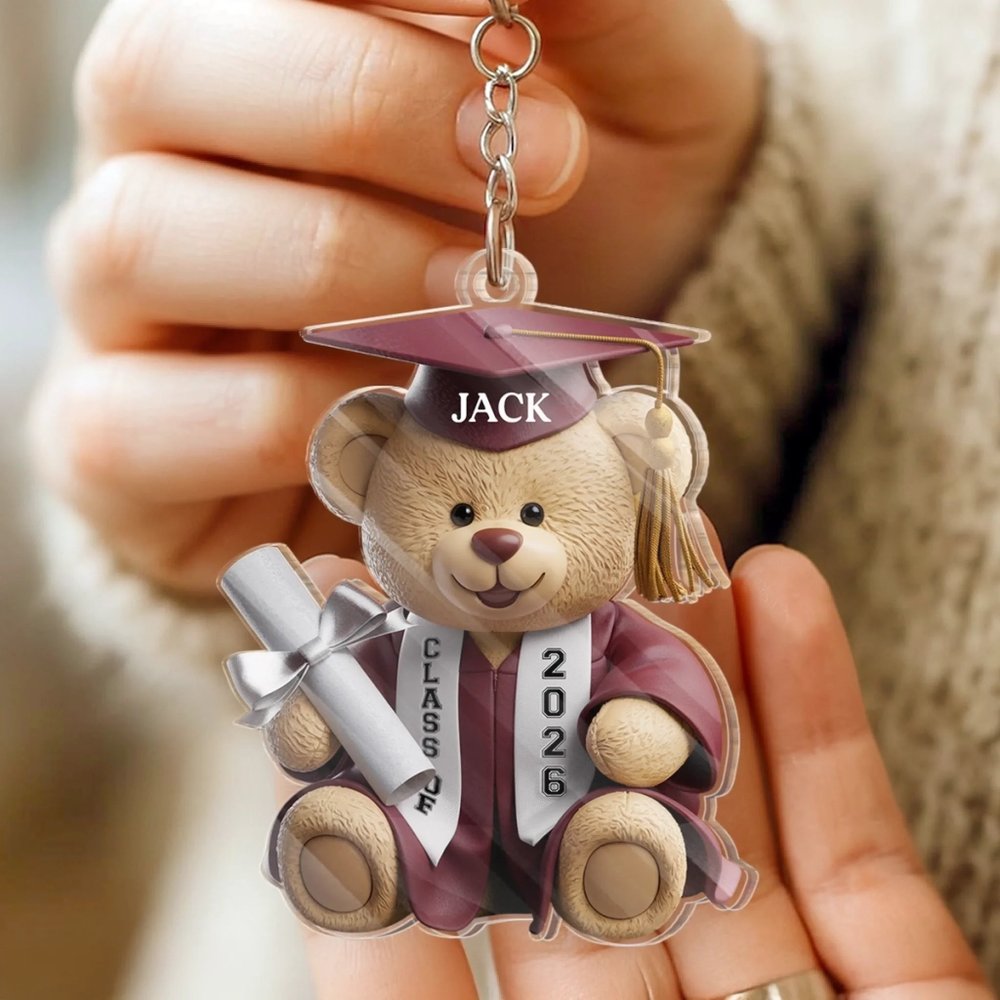 Personalized Graduation Keychain Custom Acrylic Gift for Him Her – Magtion