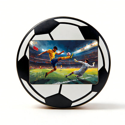 Custom Football Photo Frame, Personalized Soccer Ball Frame 2026 World Cup Gift for Kids Boys Football Fans