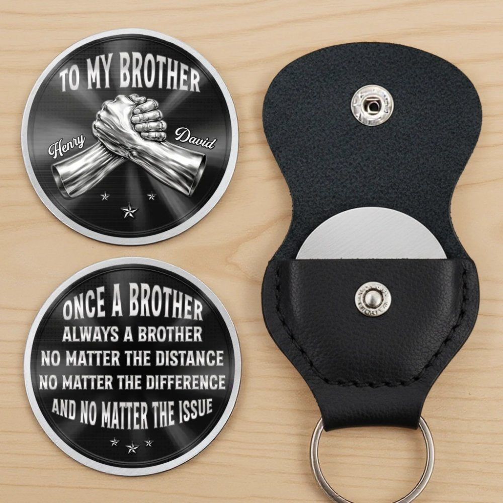 Custom Pocket Hug - Personalized Birthday Gifts For Brother - Brothers Make Life Stronger