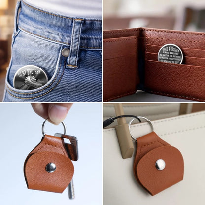 Custom Pocket Hug - Personalized Birthday Gifts For Brother - Brothers Make Life Stronger