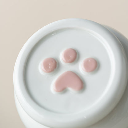 Custom Pet Ashes Urn with Photo, Personalized Dog Memorial Ceramic Urn Keepsake