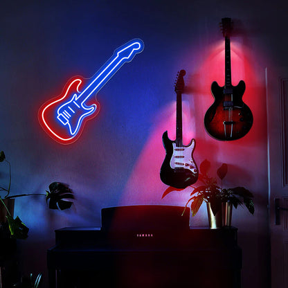 Light Up Guitar Wall Mount