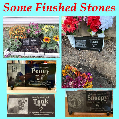 Custom Pet Memorial Grave Marker, Personalized Dog Memorial Plaque