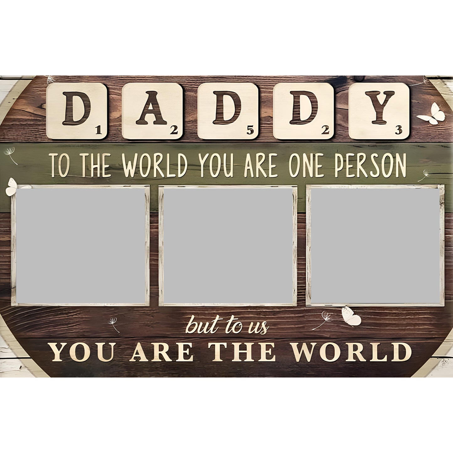 Father's Day Personalized Custom Canvas Print