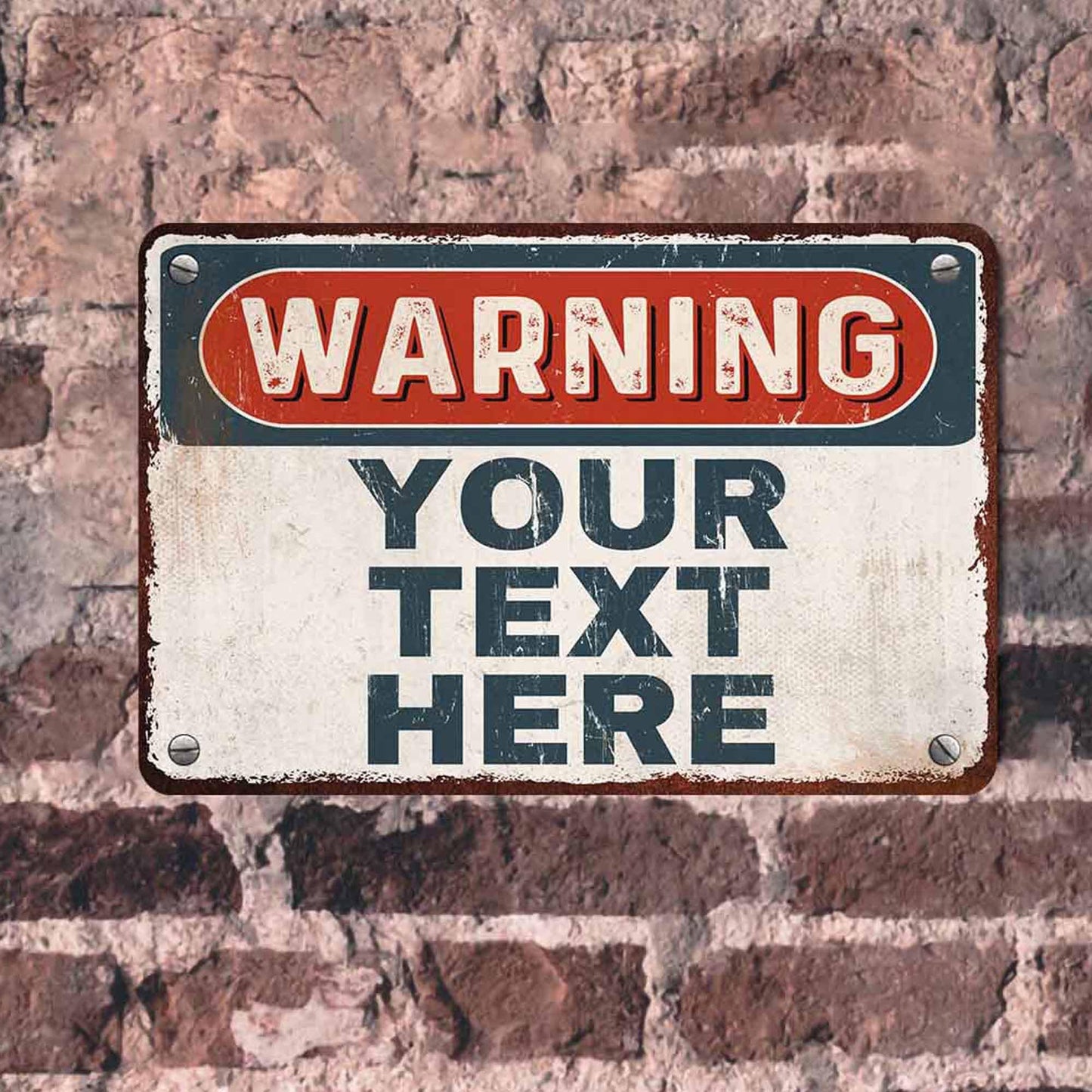 Personalized Metal Sign 8x12in