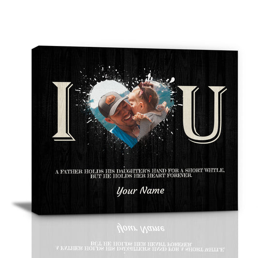 Father's Day Personalized Custom Canvas Print