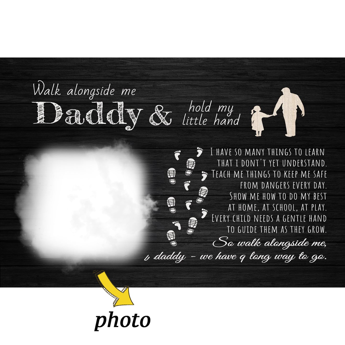 Father's Day Personalized Custom Canvas Print