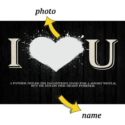 Father's Day Personalized Custom Canvas Print