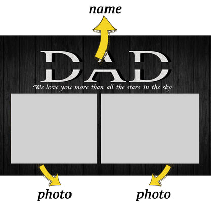 Father's Day Personalized Custom Canvas Print