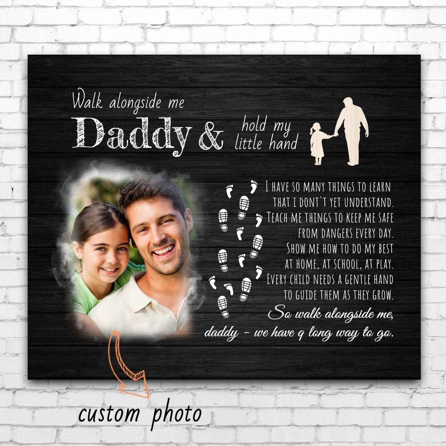 Father's Day Personalized Custom Canvas Print