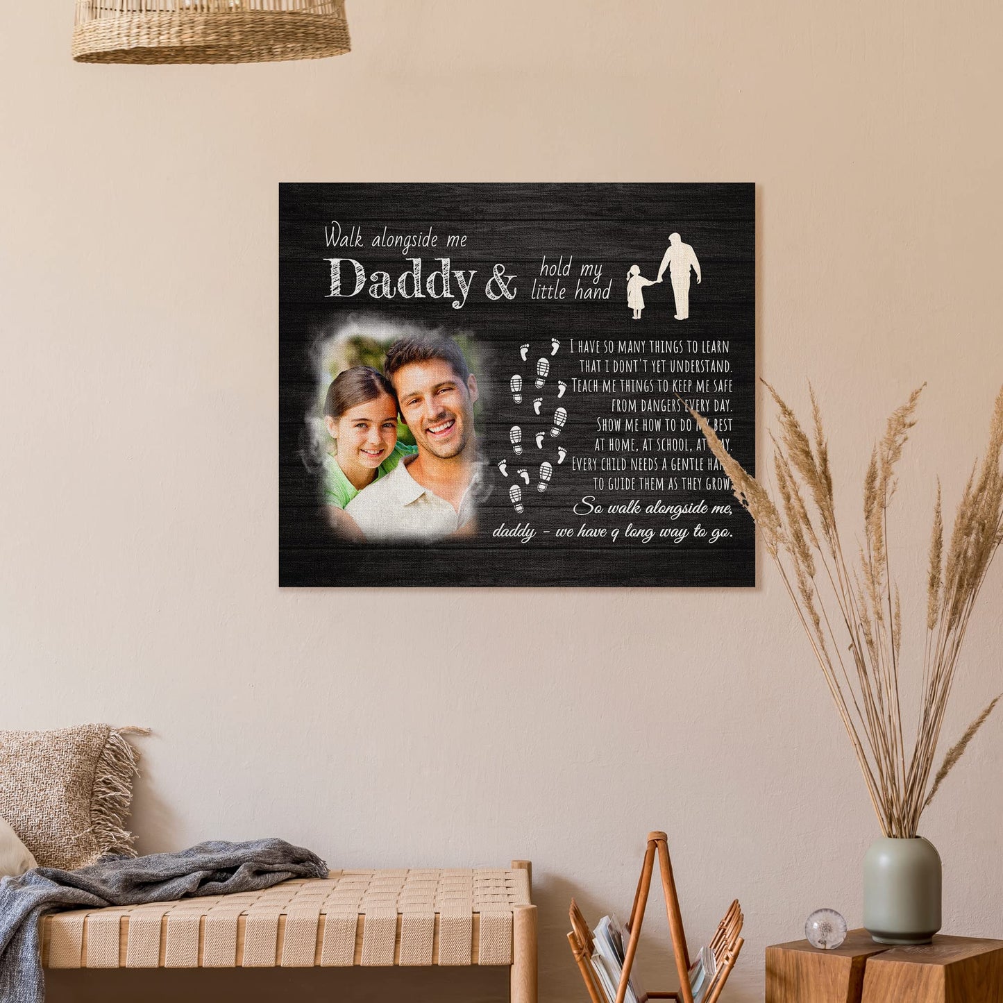 Father's Day Personalized Custom Canvas Print