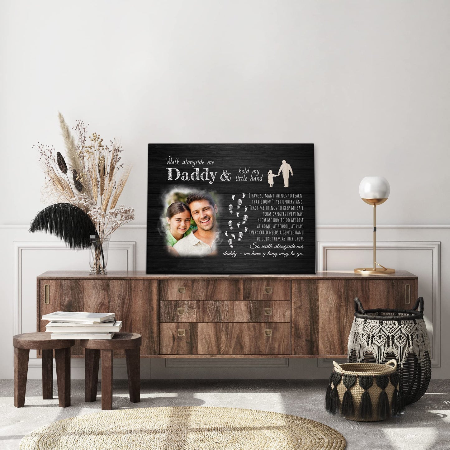 Father's Day Personalized Custom Canvas Print