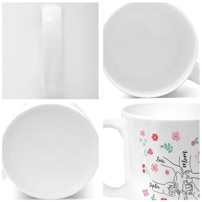 Personalized Wildflower Name Mug for Mom Mother's Day Gift - 11oz