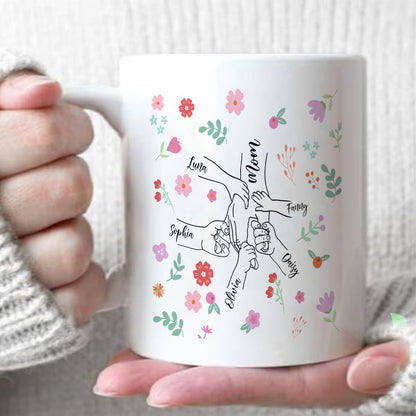 Personalized Wildflower Name Mug for Mom Mother's Day Gift - 11oz