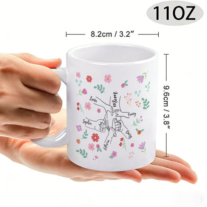 Personalized Wildflower Name Mug for Mom Mother's Day Gift - 11oz