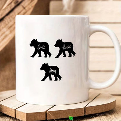 Personalized Bear Cubs Name Mother's Day Mug Custom Family Names - 11oz