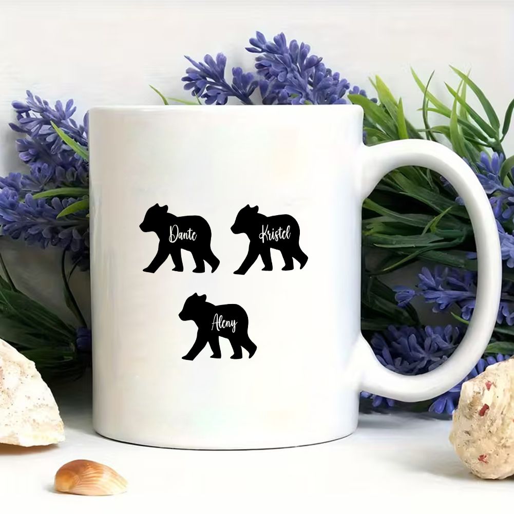 Personalized Bear Cubs Name Mother's Day Mug Custom Family Names - 11oz
