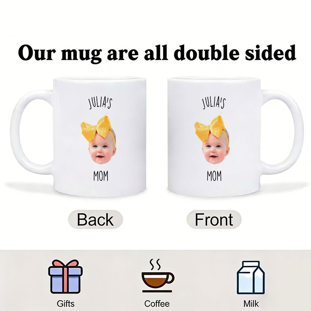 Personalized Photo And Name Mother's Day Mug Custom Picture Gift - 11oz