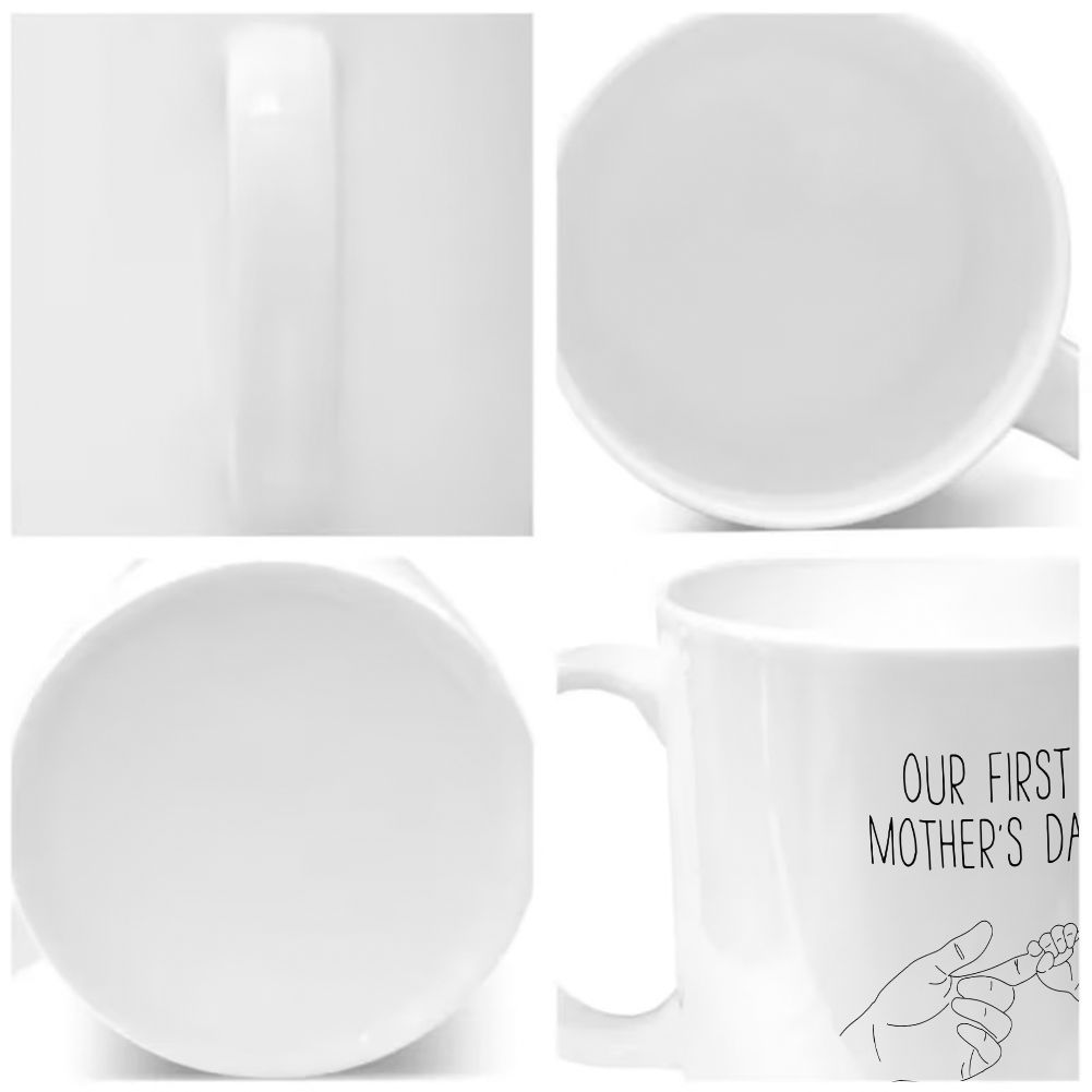 Personalized Our First Mother's Day Mug Custom Baby Name & Date Gift - 11oz