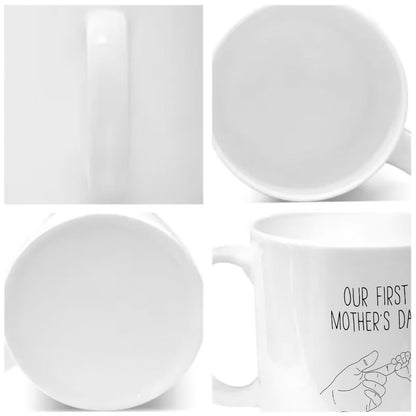 Personalized Our First Mother's Day Mug Custom Baby Name & Date Gift - 11oz
