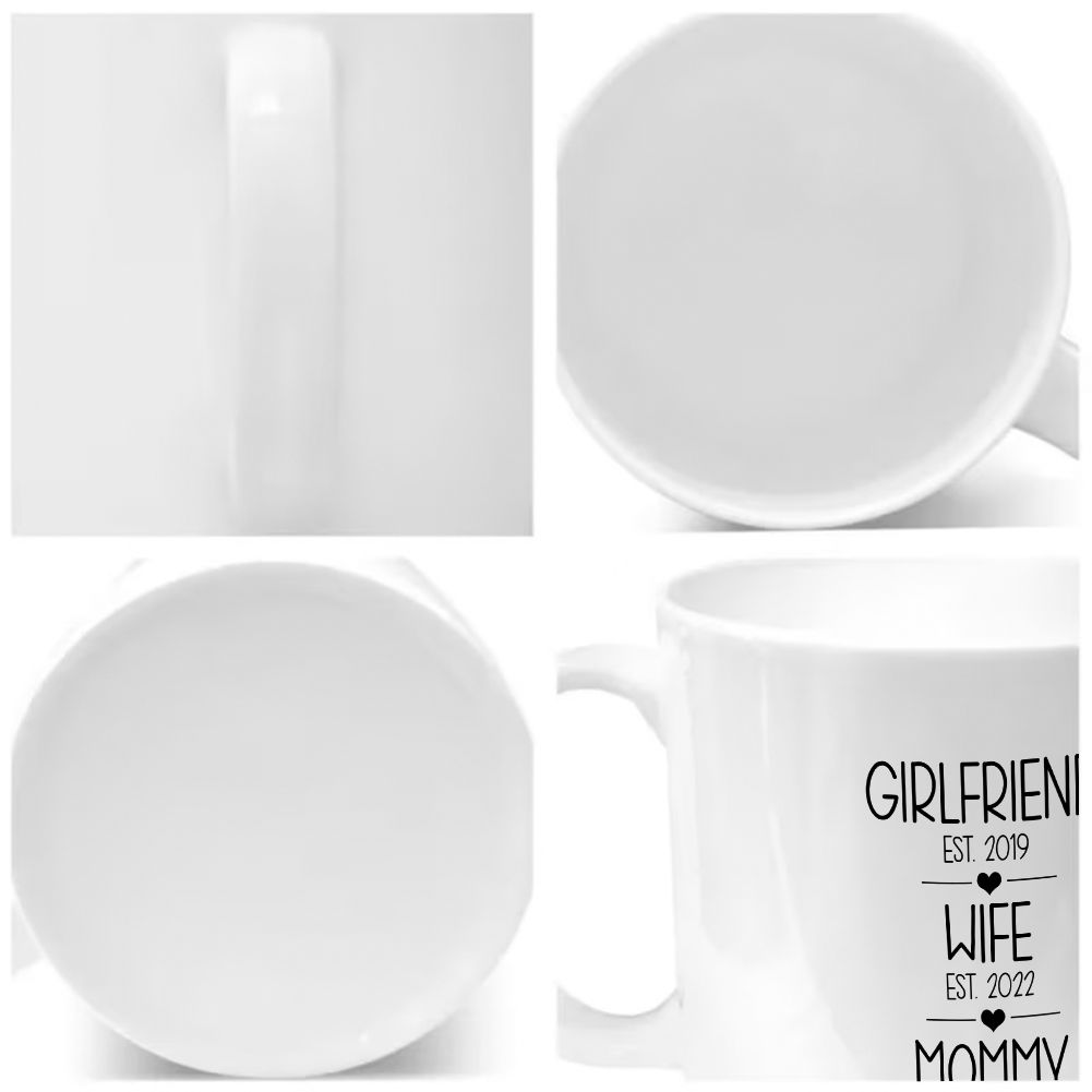 Personalized Girlfriend Wife Mommy EST Year Custom Mug - 11oz