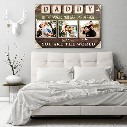 Father's Day Personalized Custom Canvas Print