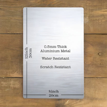 Personalized Metal Sign 8x12in