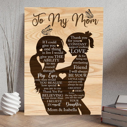 Personalized Mother's Day Canvas Wall Art