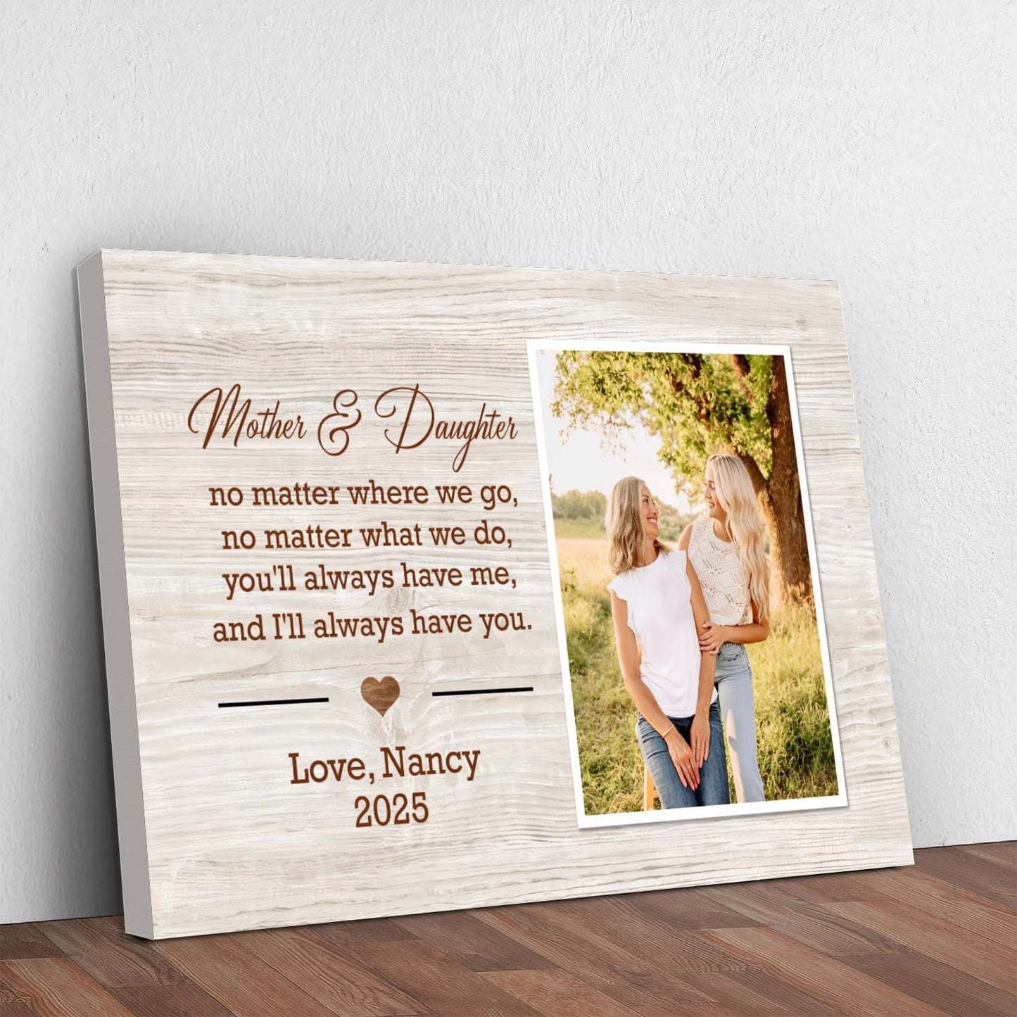 Personalized Mother's Day Canvas Wall Art