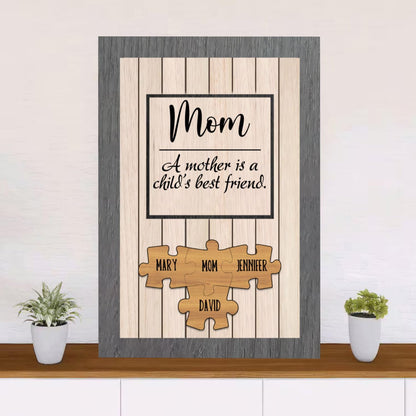 Personalized Mother's Day Canvas Wall Art