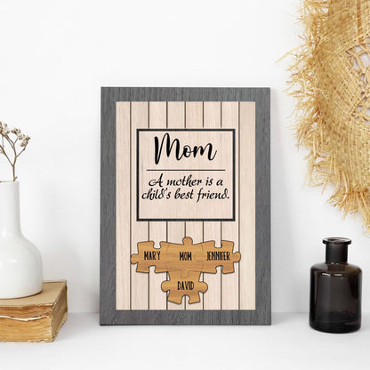 Personalized Mother's Day Canvas Wall Art