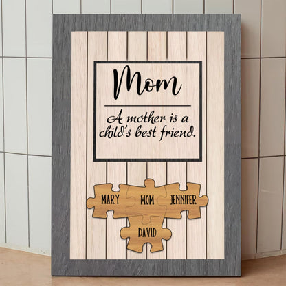Personalized Mother's Day Canvas Wall Art