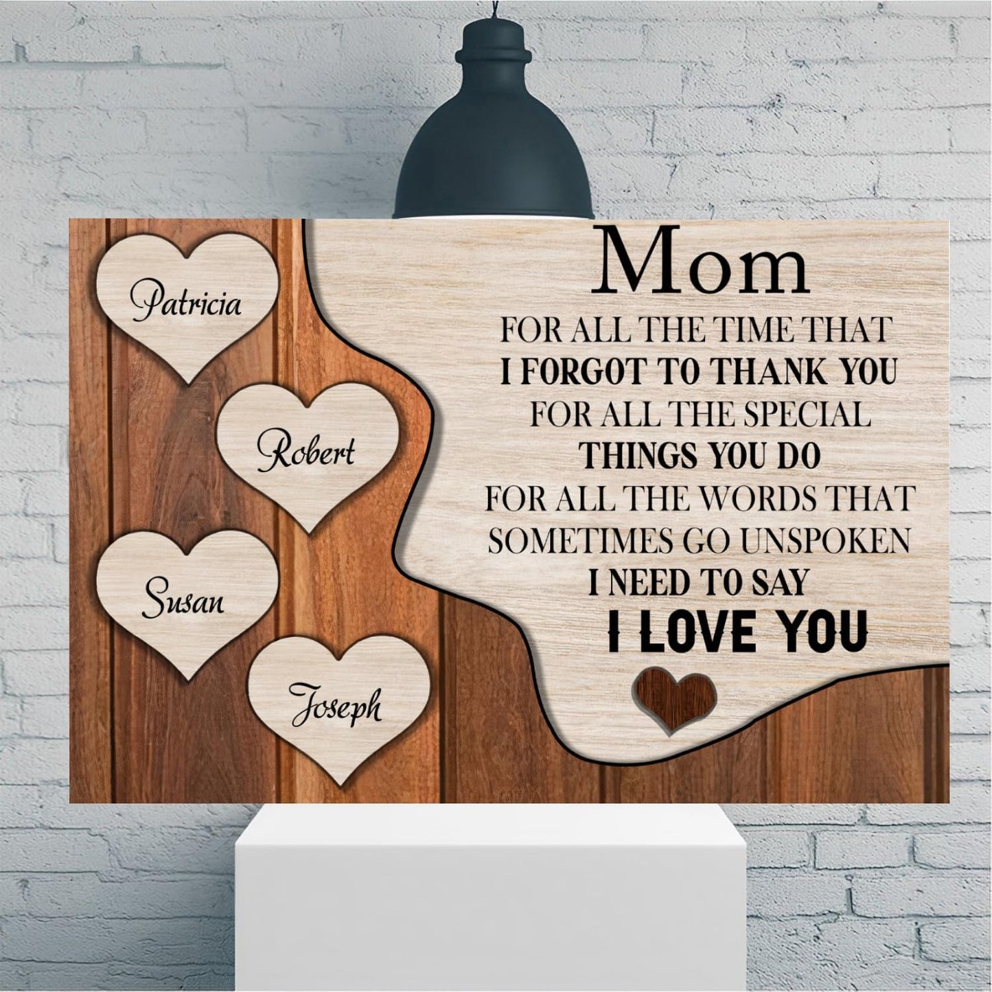 Personalized Mother's Day Canvas Wall Art
