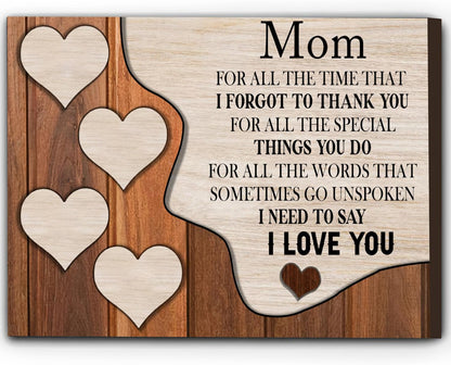 Personalized Mother's Day Canvas Wall Art