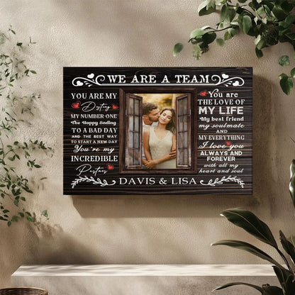 Valentine’s Day Personalized Couple Canvas Wall Art