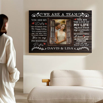 Valentine’s Day Personalized Couple Canvas Wall Art