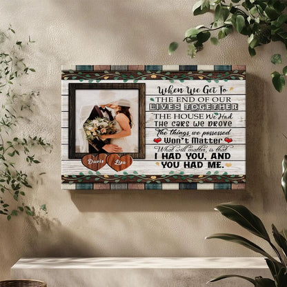 Valentine’s Day Personalized Couple Canvas Wall Art
