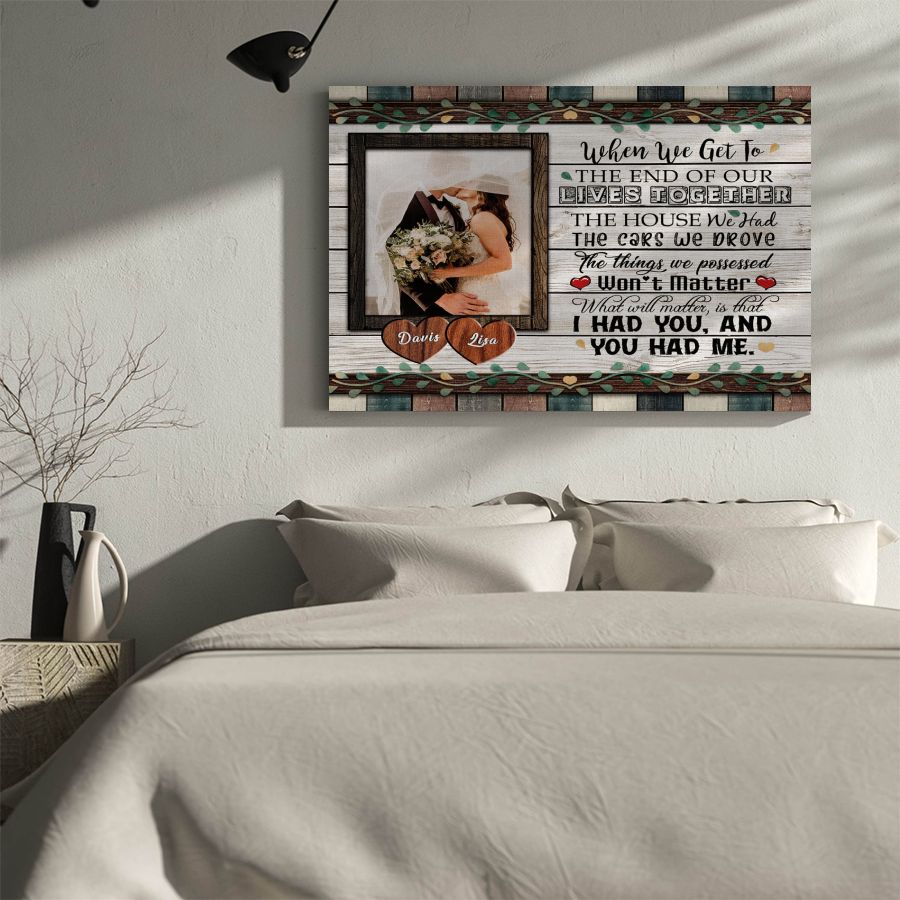 Valentine’s Day Personalized Couple Canvas Wall Art