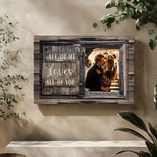 Valentine’s Day Personalized Couple Canvas Wall Art