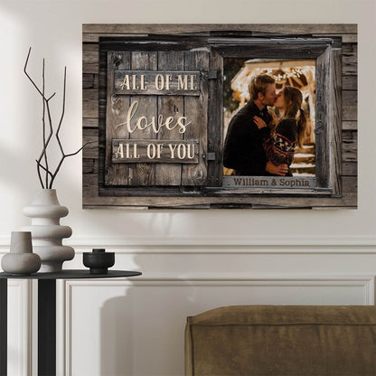Valentine’s Day Personalized Couple Canvas Wall Art