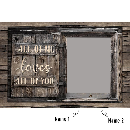 Valentine’s Day Personalized Couple Canvas Wall Art